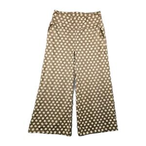 Toad & Co Chaka Wide Leg Pants Womens M Floral Daisy Organic Cotton Boho Earthy